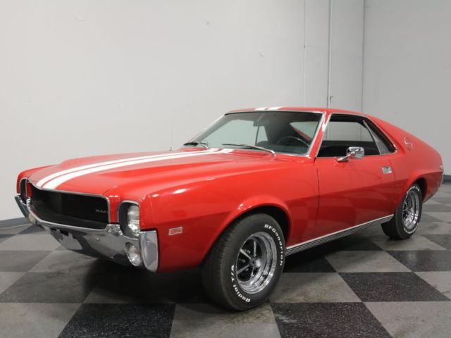 COLLECTOR-OWNED AMX, BIG BLOCK 390 V8, 325 HP, 4-SPEED, PWR FRNT DISCS/STEERING! 1968 AMC AMX