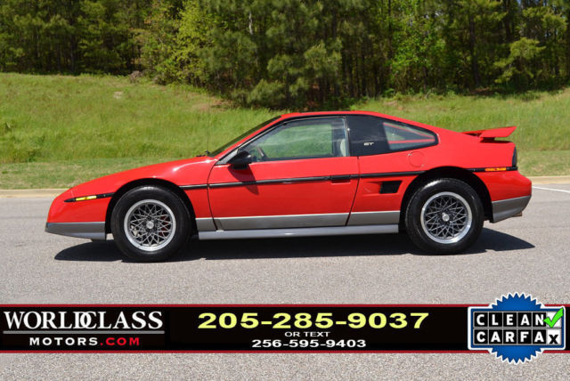 *COLLECTORS* - look! 1986 Pontiac Fiero GT coupe 6-cyl, only 58K miles - RARE!! 1986 Pontiac Fiero GT