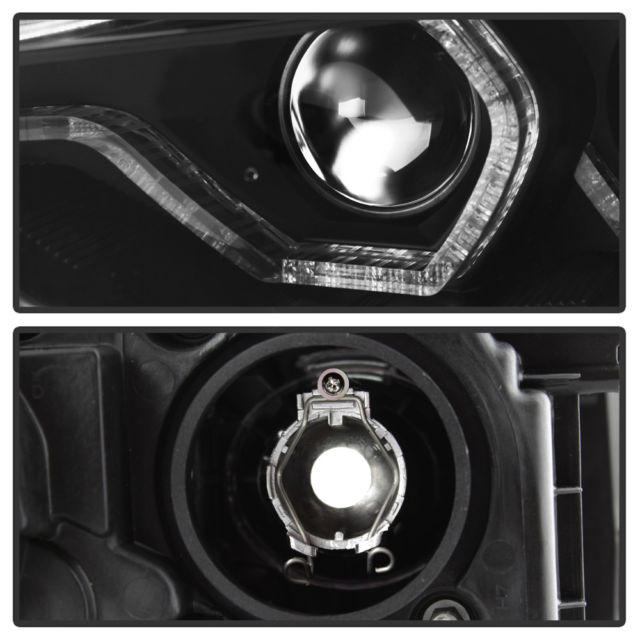 Black [F32 Style] 2012-2015 BMW F30 3-Series Sedan LED DRL Projector Headlights - photo 8