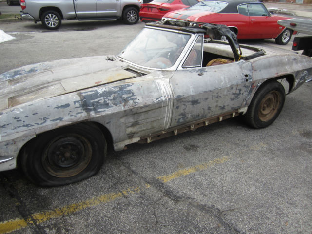 COMPLETE CAR MID YEAR PROJECT VETTE NOT 1967 1966 1965 c3 c4 c5 1963 Chevrolet Corvette NO RESERVE MATCH 327/340HP PROJECT