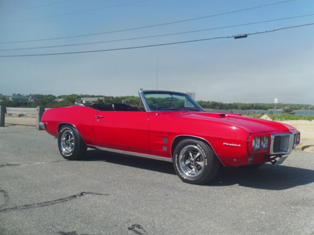 CONVERTIBLE, 350 HO V8 , AUTO, PWR STEER, TOP, & BRAKES, HOTCHKIS SUSPENSION 1969 Pontiac Firebird
