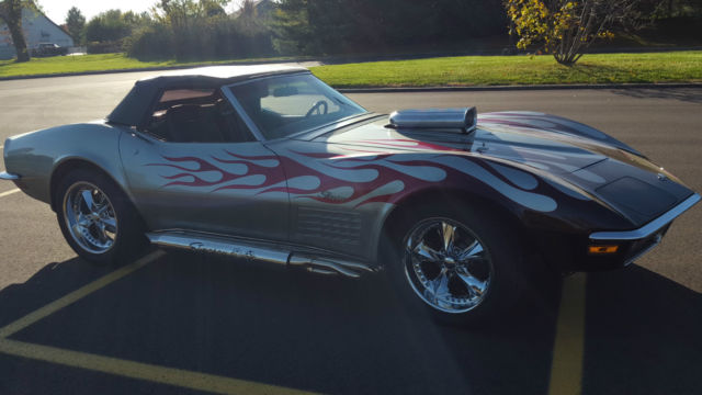 Convertible, 4-speed manual, Steel Cities Grey with new paint, NO RESERVE!!! 1972 Chevrolet Corvette CONVERTIBLE