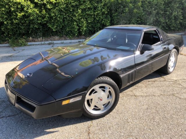 CONVERTIBLE & HARDTOP BLACK 66K MI. AUTO CORROSION FREE SOUTHERN CALIFORNIA LADY 1989 Chevrolet Corvette Sport seats dual power multi adjust
