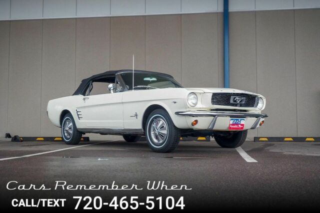 Convertible Completely Original Unrestored Amazing 289-2V V8 4-speed White 1966 Ford Mustang Convertible Completely Original Unrestored Amazing