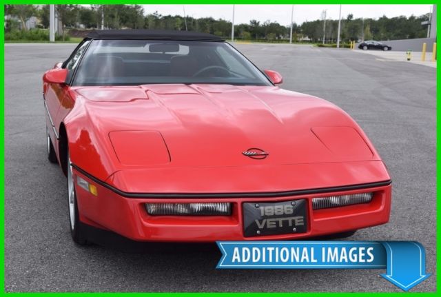 convertible coupe camaro ss chevy iroc z z28 mustang thunderbird ford fox body 1986 Chevrolet Corvette C4 CONVERTIBLE - 78K LOW MILE - FREE SHIPPING SALE