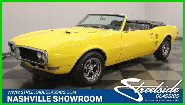 Convertible drop top classic vintage muscle car yellow 1968 Used Automatic 1968 Pontiac Firebird