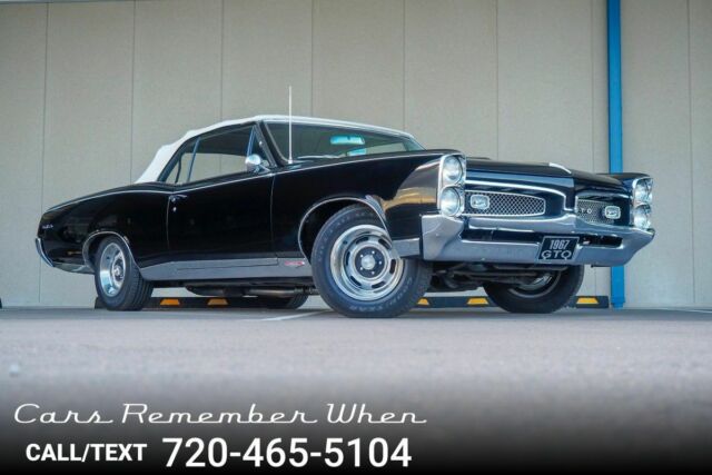 Convertible Drop-Top GOAT MUST SEE 400 V8 "YS" Suffix 4-Speed 1967 Pontiac GTO Convertible Drop-Top GOAT MUST SEE