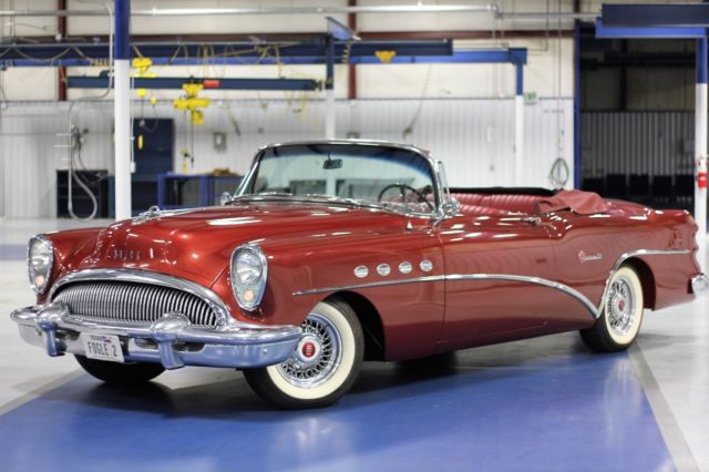 Convertible, Fireball 322 V8, Dynaflow Auto, Power Seats/Windows/Top, 1 of 3,305 1954 Buick Roadmaster Model 76C