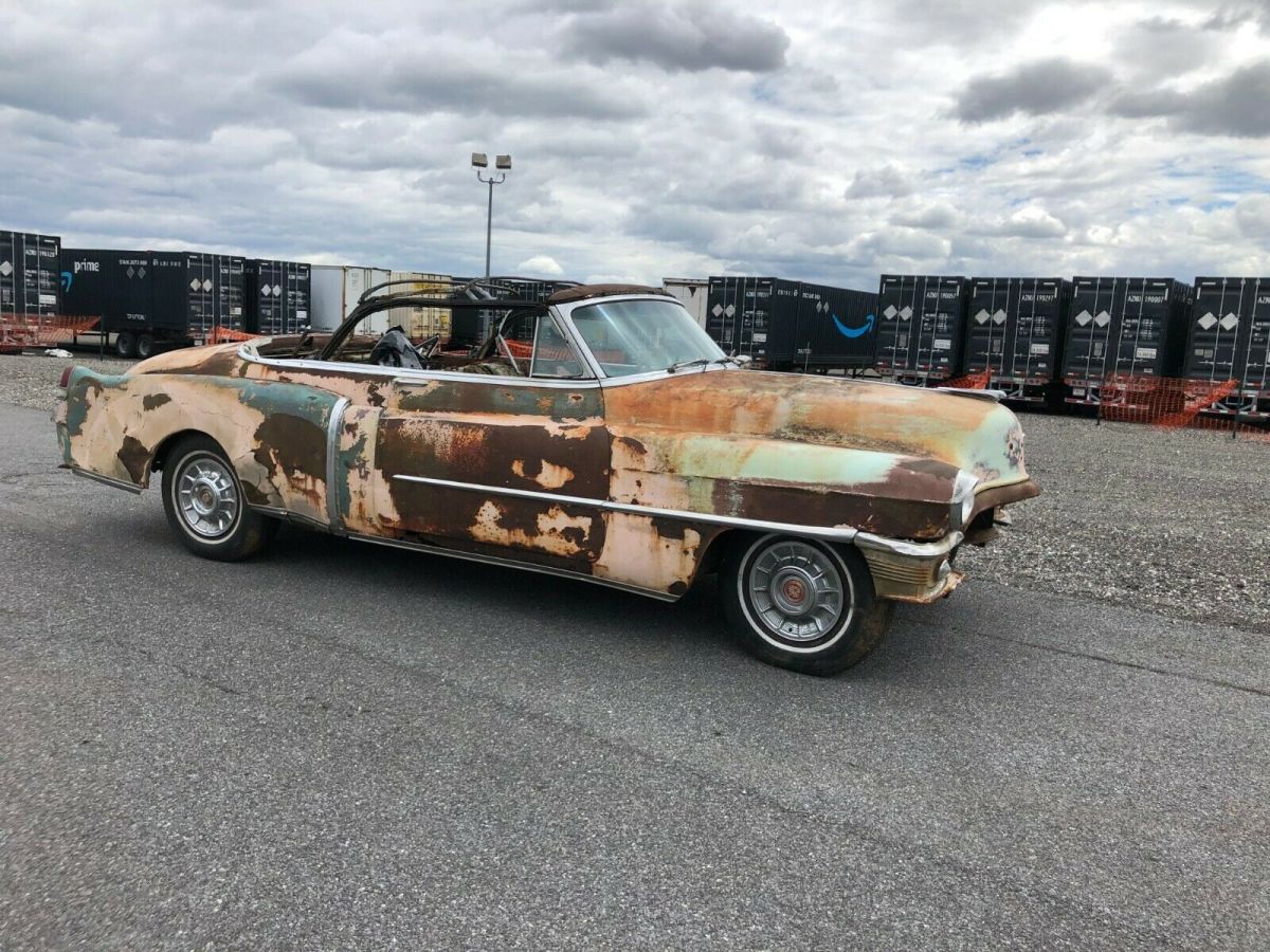 Convertible may deliver+extra parts added+skirts quarters 1950 1952 62 series 1953 Cadillac series 62
