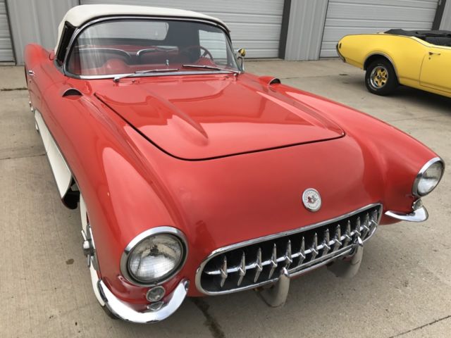 CONVERTIBLE, POWER WINDOWS, AUTOMATIC, SHOW QUALITY PAINT, WHITE WALLS 1956 Chevrolet Corvette CONVERTIBLE SOFT TOP