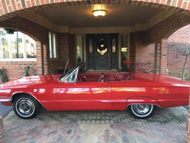 CONVERTIBLE - RED/RED - 77,000 ORIGINAL MILES 1966 Ford Thunderbird Convertible