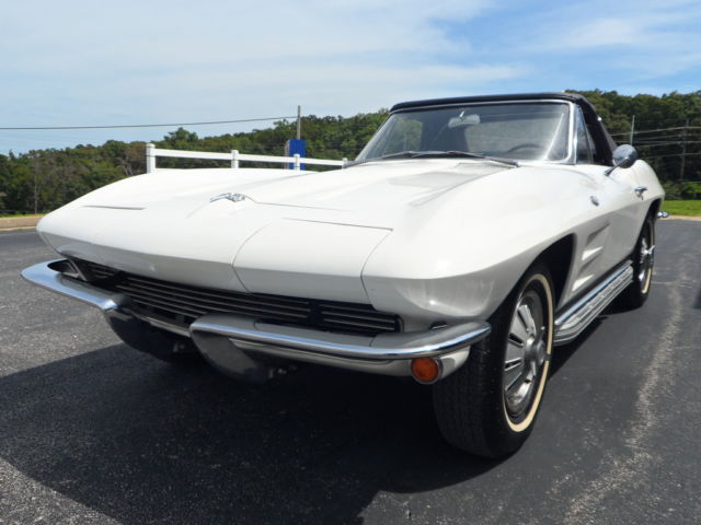 CONVERTIBLE STINGRAY WITH FOUR SPEED MANUAL TRANSMISSION, SIDE PIPES AND NEW TOP 1964 Chevrolet Corvette