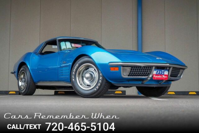 Convertible Well-Documented Survivor w/Hardtop 350/300hp V8 SBC M21 4-Speed Blue 1970 Chevrolet Corvette Convertible Well-Documented Survivor w/Hardtop