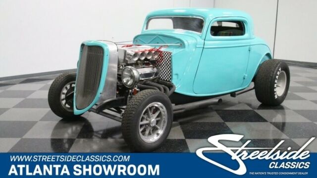 COOL LOOKING STREET ROD, GREAT COLOR PAINT, CUSTOM PIN STRIPE, 350 V8 CRATE! 1934 Ford Other Coupe