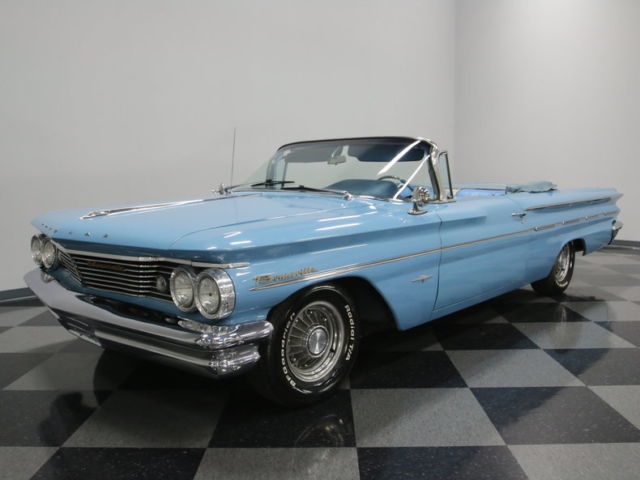 COOL LUXURY/PERFORMANCE PONTIAC CONVERTIBLE, 389CI W/ TRI POWER, 8 LUG WHEELS 1960 Pontiac Bonneville