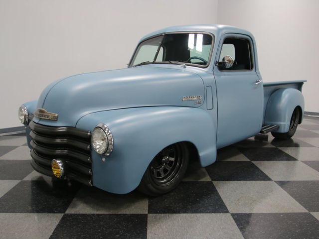 COOL MATTE BLUE FINISH, 400CI V8, TH350 TRANS, POWER FRONT DISCS, POWER STEERING 1950 Chevrolet 3100