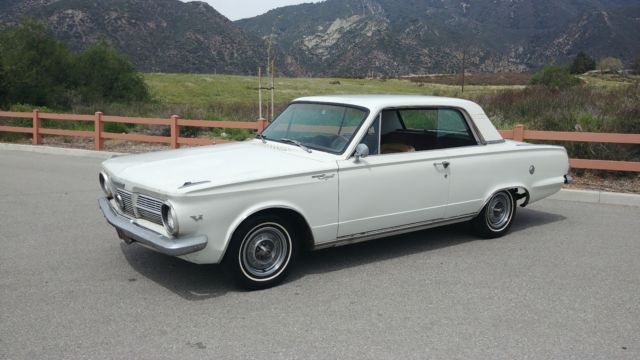 Cool Original California Black Plate V8 Coupe! Like Dodge Dart GT 1965 Plymouth Barracuda Valiant Signet