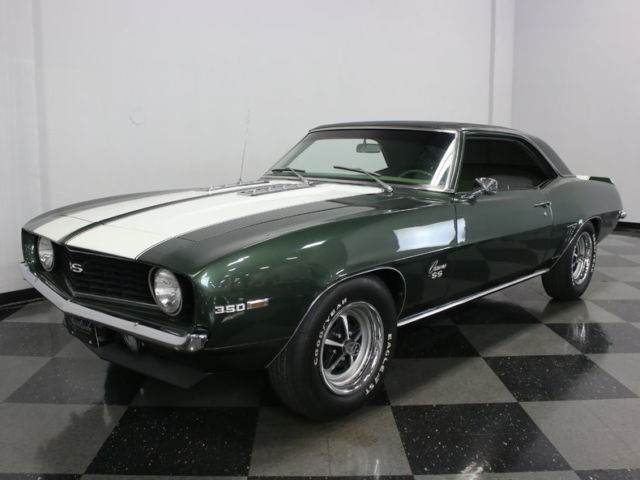 COOL SS TRIBUTE IN FATHOM GREEN! 350 V8, 4 SPEED MANUAL, POWER FRONT DISCS, NICE 1969 Chevrolet Camaro