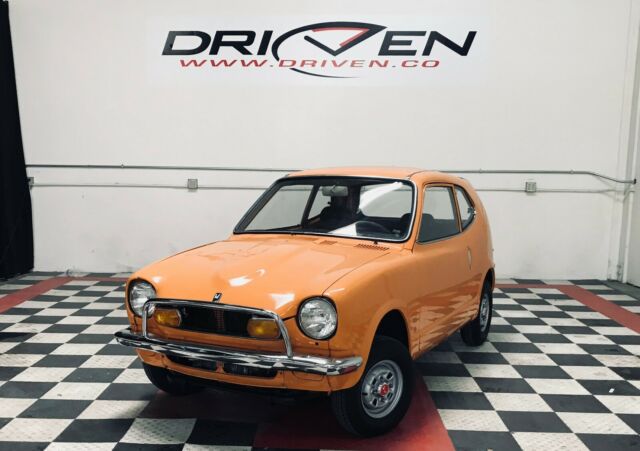 Cool Z600 Coupe in POP Orange. 50k miles restored collectible by DRIVEN.co 1972 Honda 600 Z Coupe