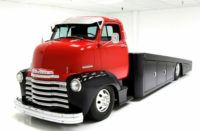 Coolest 1952 COE Ramp Truck You’ll See Bagged Suspension 7.3 Powerstroke Diesel 1952 Chevrolet Cab Over Ramp Truck