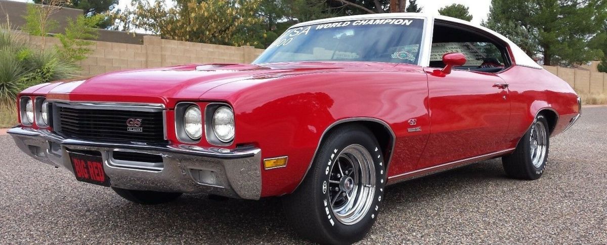 COPO, BUICK R and D ordered for the 72 NHRA season. Heavy doc's, World champion. 1972 Buick GS STAGE 1