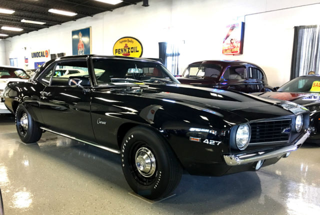 COPO TRIBUTE - 427CI / 425HP- 512 BLOCK - TUXEDO BLACK - 1969 Chevrolet Camaro 427CI - 4 SPEED- SHOW QUALITY