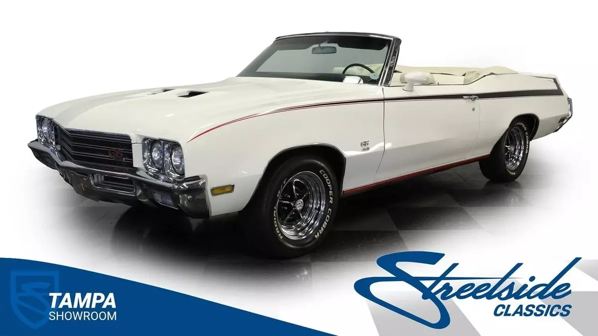 CORRECT 455 V8 HOLLEY EFI OVERDRIVE POWER FRONT DISC POWER TOP TRIPLE WHITE WONT 1971 Buick Skylark GSX Tribute Convertible