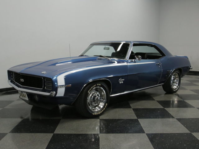 CORRECT CODE 51 DUSK BLUE, RS HEADLIGHTS, PERIOD CORRECT 350, NICE FIRST GEN! 1969 Chevrolet Camaro
