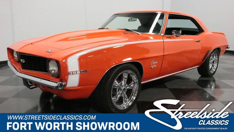 Correct Hugger Orange, 396 V8 Big Block, 5 Speed Manual, PS/B w/ 4 Whl Disc 1969 Chevrolet Camaro SS Restomod