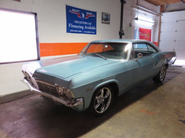 Correct Mist Blue 65 Impala SuperSport Big Block 4 Speed A/C Power Steer/Brakes! 1965 Chevrolet Impala SS