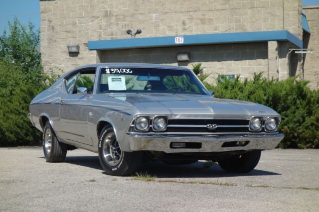 Cortez Silver Chevrolet Chevelle with 69,896 Miles available now! 1969 Chevrolet Chevelle REAL SS396-REAL L CODE-FACTORY CODE 69-CORTEZ SILV