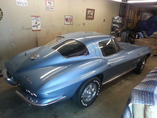 Corvette 1963 Split Window Coupe Stingray Factory Air Low Milage Blue Barn Find 1963 Chevrolet Corvette