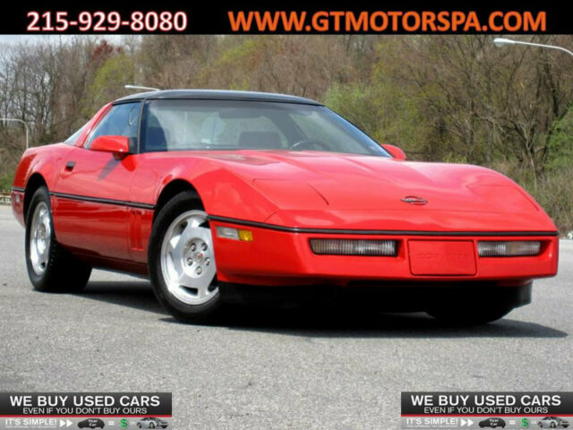 Corvette Coupe corvette power glass top red alloy 5.7L V8 stingray zo1 coupe c4 1986 Chevrolet Corvette Corvette Coupe