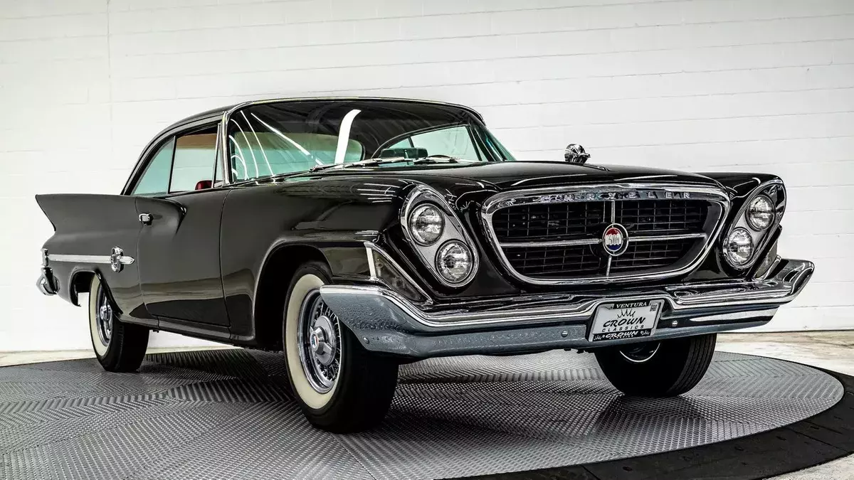 Coupe 847 Miles Black Crown Dodge 1961 Chrysler 300G Coupe