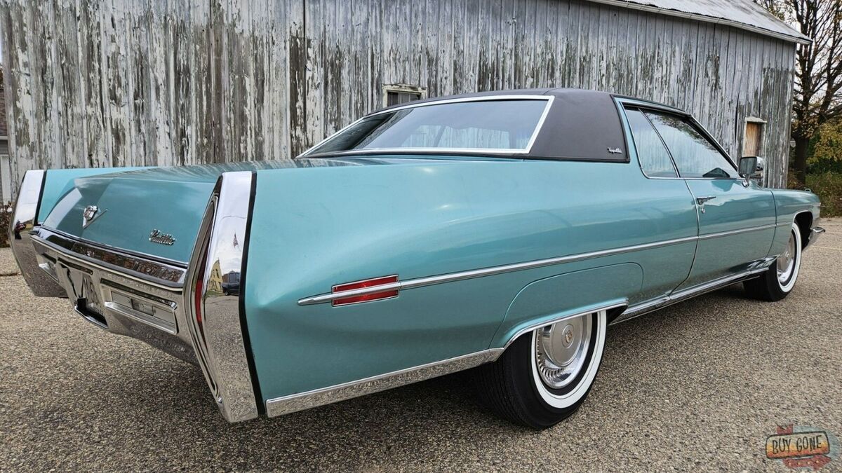 1972 Cadillac DeVille 472 V8 Mostly Original Adriatic Blue Poly Paint Rust Free - photo 11