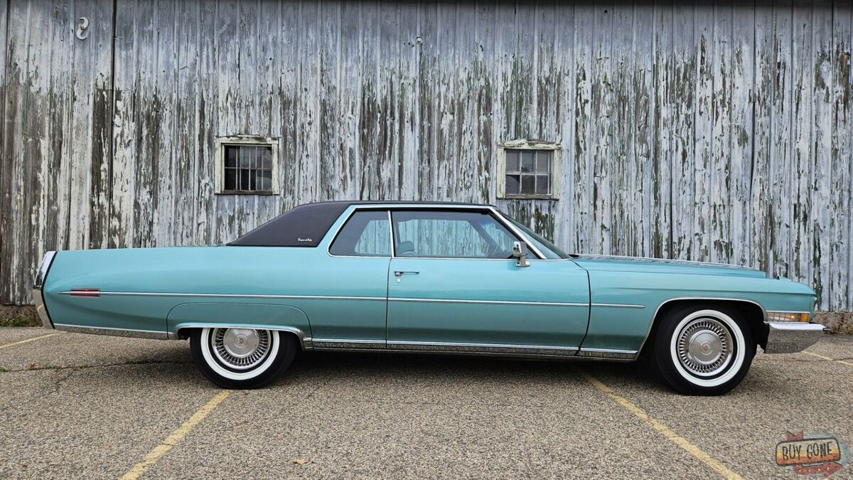 1972 Cadillac DeVille 472 V8 Mostly Original Adriatic Blue Poly Paint Rust Free - photo 8