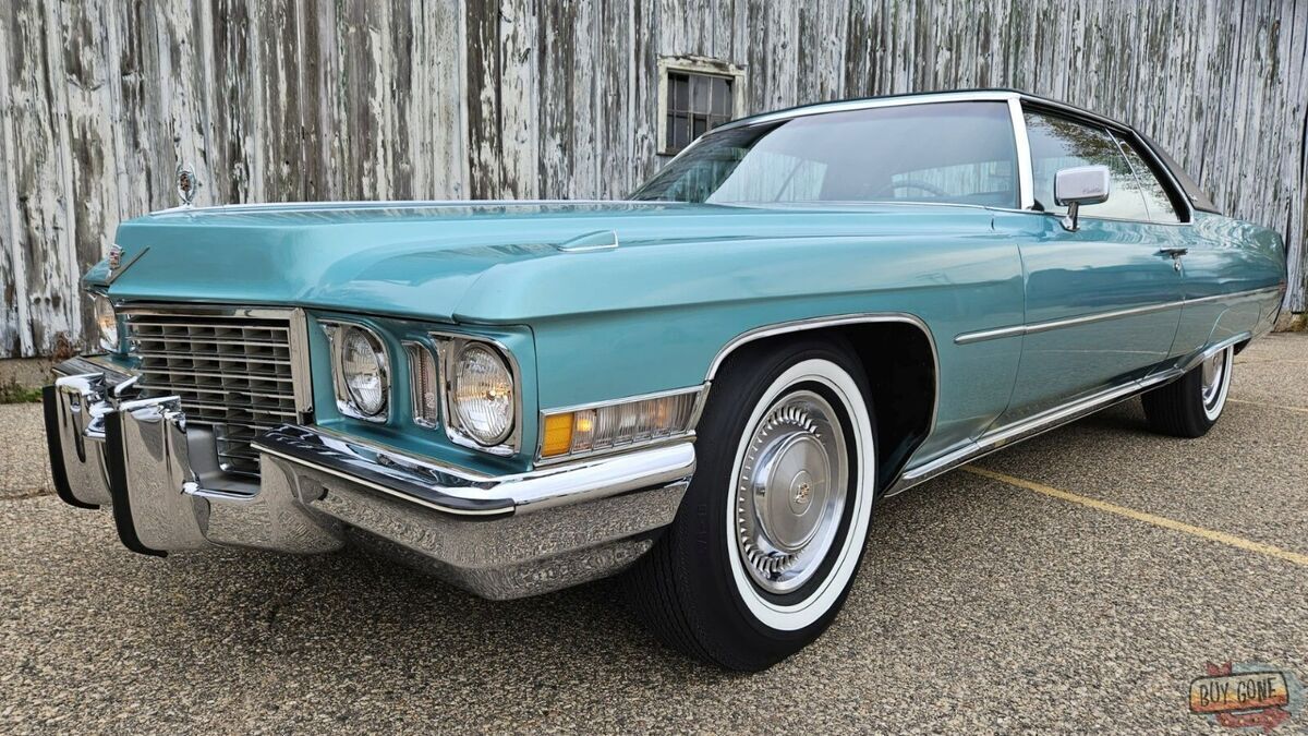 1972 Cadillac DeVille 472 V8 Mostly Original Adriatic Blue Poly Paint Rust Free - photo 9