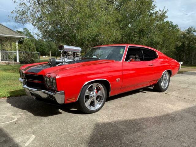 Cranberry Red Chevrolet Chevelle SS with Blower Motor available now! 1970 Chevrolet Chevelle Super Sport