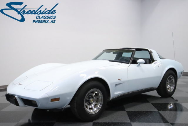CRATE 350 V8, 700R4 AUTO W/ OD, 4 WHEEL DISCS, CORRECT COLORS, TRUE CRUISING C3! 1979 Chevrolet Corvette