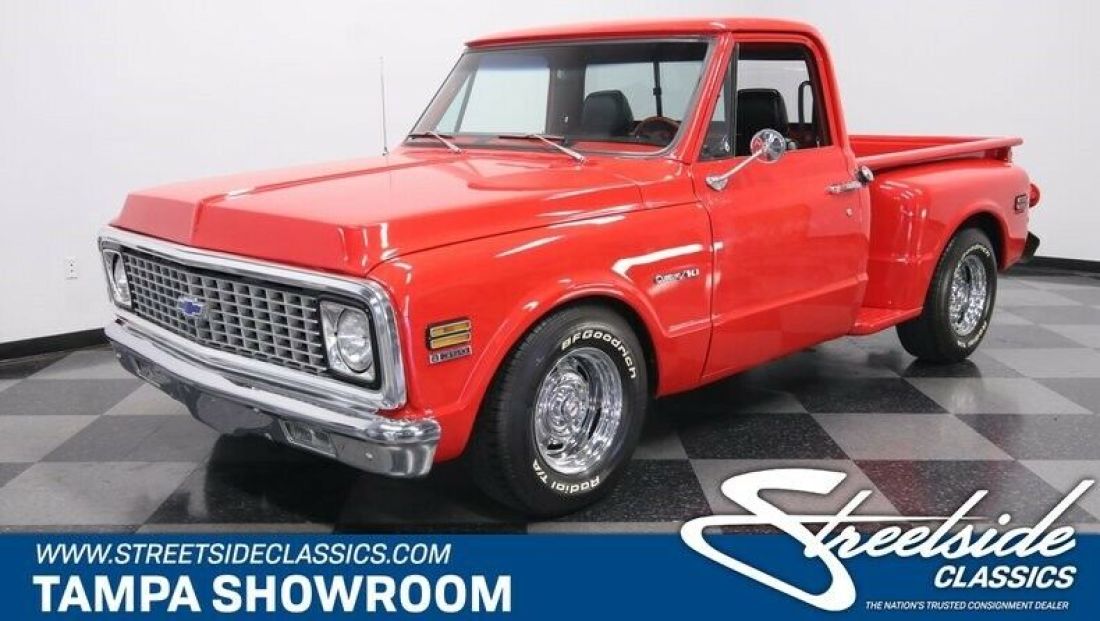 CRATE ZZ383 STROKER V8 RICHMOND 4 SPEED 12 BOLT REAR QUALITY RESTORATION 1972 Chevrolet C-10 Stepside