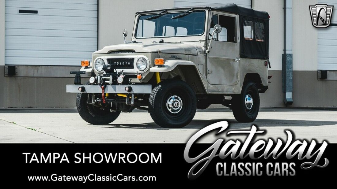 Cream 1969 Toyota Land Cruiser 4x4 3 liter Inline 6 cylinder 3 Speed Manual Ava 1969 Toyota Land Cruiser FJ40