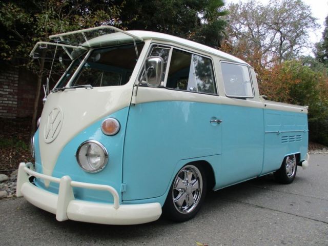 Crew Crewcab doublecab Safari Window Windows Kombi Split 914 VW 21 23 1966 1965 1967 Volkswagen Bus/Vanagon Double Cab Porsche 2.0L Disc Brakes