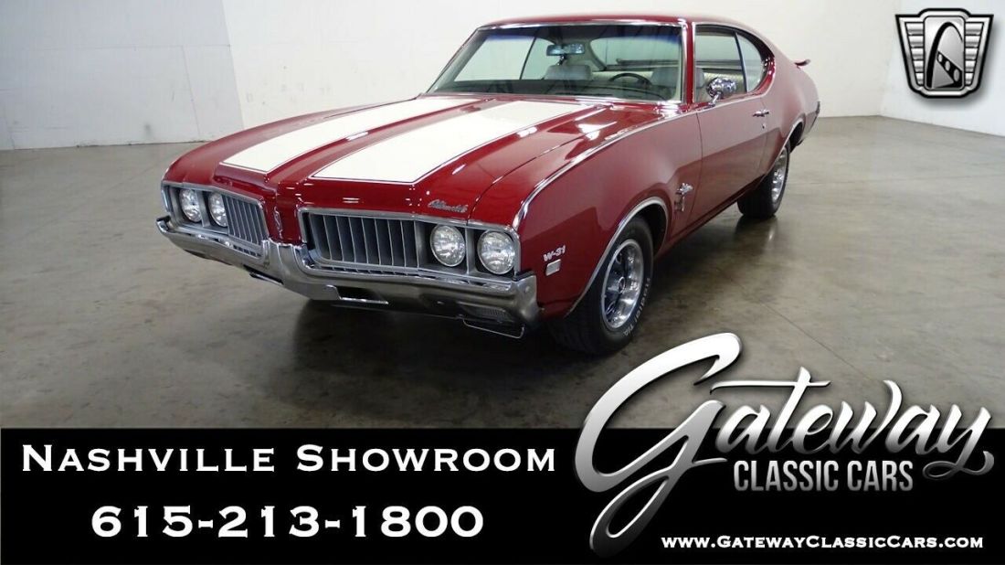 Crimson Red 1969 Oldsmobile Cutlass Actual Miles, Low Miles, Coupe 350 CID V8 3 1969 Oldsmobile Cutlass S W31