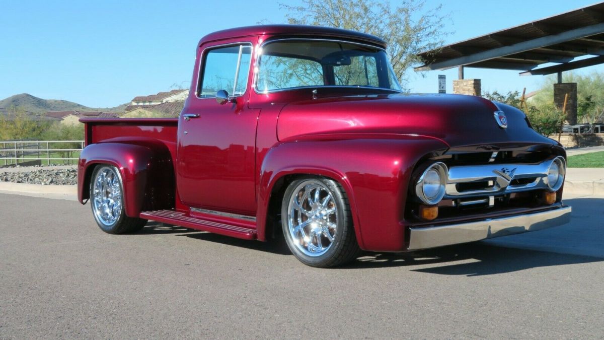Custom 1956, Ford F100. ROUSH/Supercharged/Stage3/6-Speed/Rotisserie Restoration 1956 Ford F-100