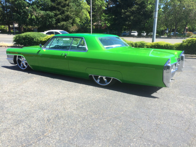 Custom 1965 Cadillac Coupe Deville Candy Lime Gold 1965 Cadillac DeVille