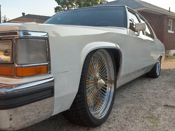 Custom 1989 Cadillac Brougham D’elegance - air bagged - shaved handles - 22s 1980 Cadillac Brougham