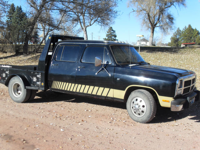 Custom 1992 Dodge Crew Cab 350, 5.9 Cummins, NV4500 5 speed, leather seats 1992 Dodge Ram 3500 CREW CAB