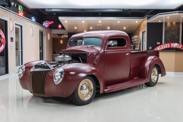 Custom '40 Pickup! 350ci V8, TH350 Automatic, Ford 8 in, Air Ride, Rat Rod 1940 Ford Other Pickups Street Rod