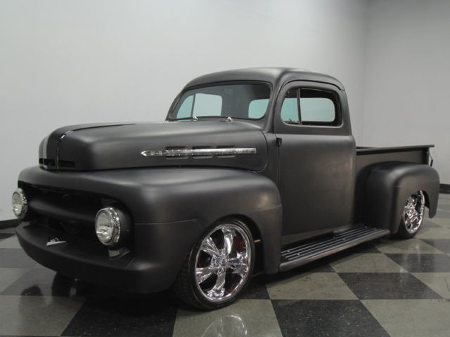 CUSTOM, 455 TITAN V8, AUTO, A/C, PWR FRONT DISCS, IFS, FORD 9", PWR STEER, NICE! 1951 Ford F-100
