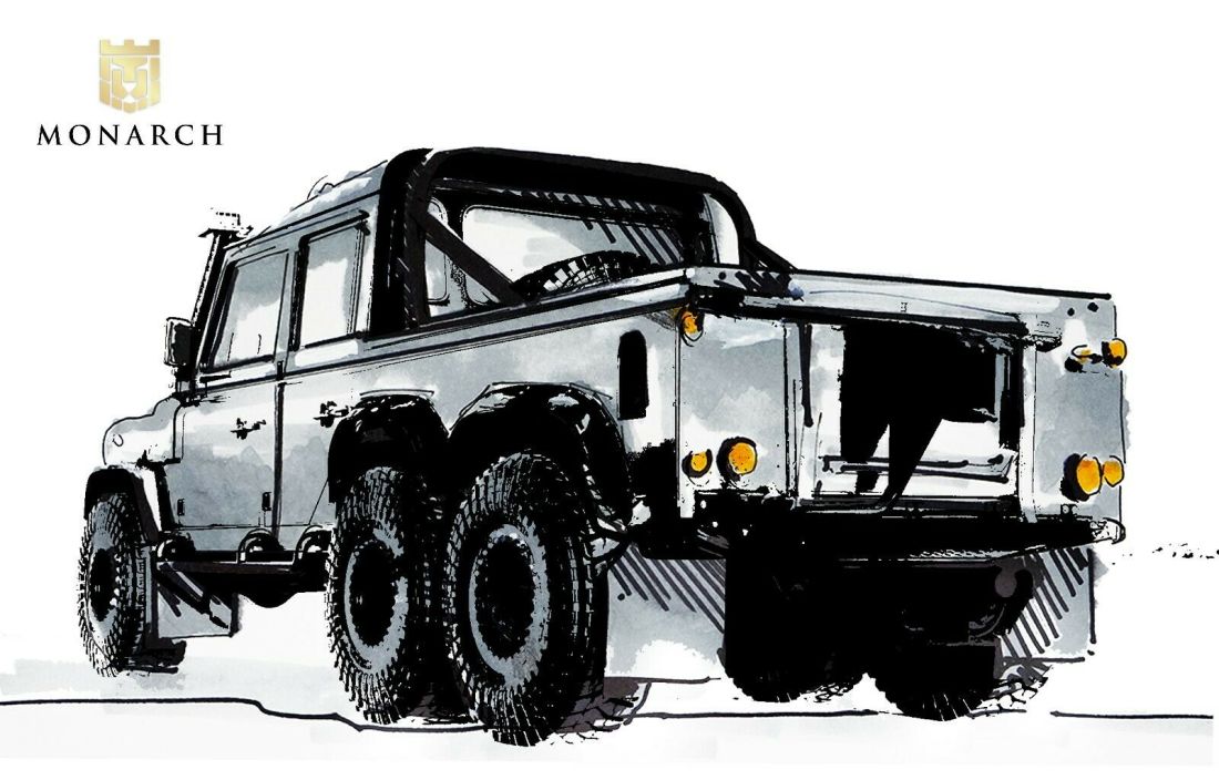 1988 Land Rover Defender 6x6 Crew Cab LS3 495HP - photo 2